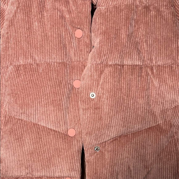 Zara Dusty Rose Corduroy Puffer Jacket - Picture 3 of 6